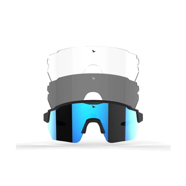 Óculos Atrio Sprinter Lite Kit 3 Lentes Azul e Branco Óculos Atrio Sprinter Lite Kit 3 Lentes Azul e Branco