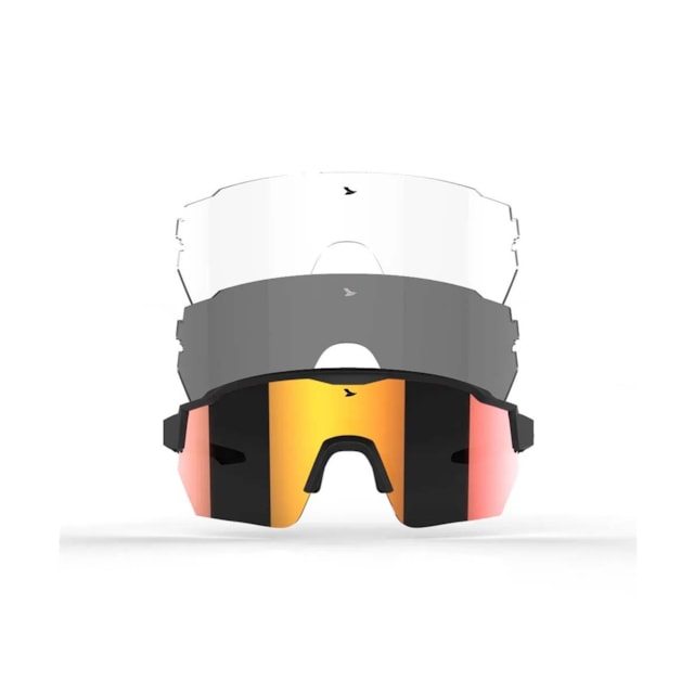 Óculos Atrio Sprinter Lite Kit 3 Lentes Preto e Vermelho Óculos Atrio Sprinter Lite Kit 3 Lentes Preto e Vermelho