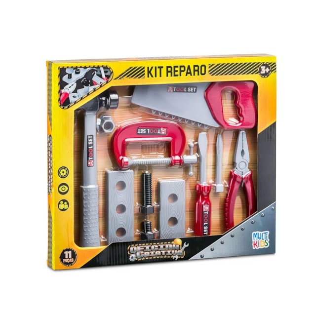 Oficina Criativa Kit Reparo Com 11 Peças Multikids - BR1829