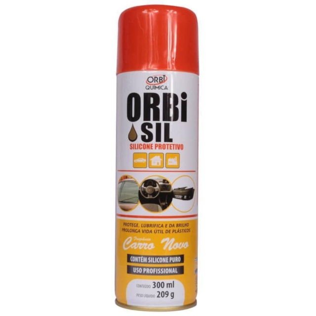Orbisil Silicone Protetivo Spray 300ml - Orbi Química  Orbisil Silicone Protetivo Spray 300ml - Orbi Química