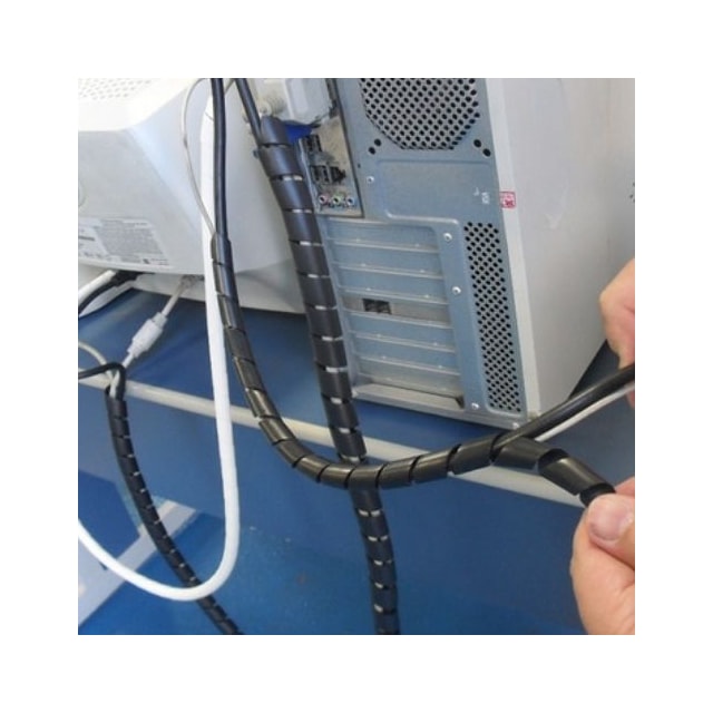 Organizador de Fios 1m Preto - Overtime Organizador de Fios 1m Preto - Overtime