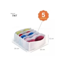 Organizador De Gavetas Colmeia Para Sutiã Com 5 Divisões Organizador De Gavetas Colmeia Para Sutiã Com 5 Divisões