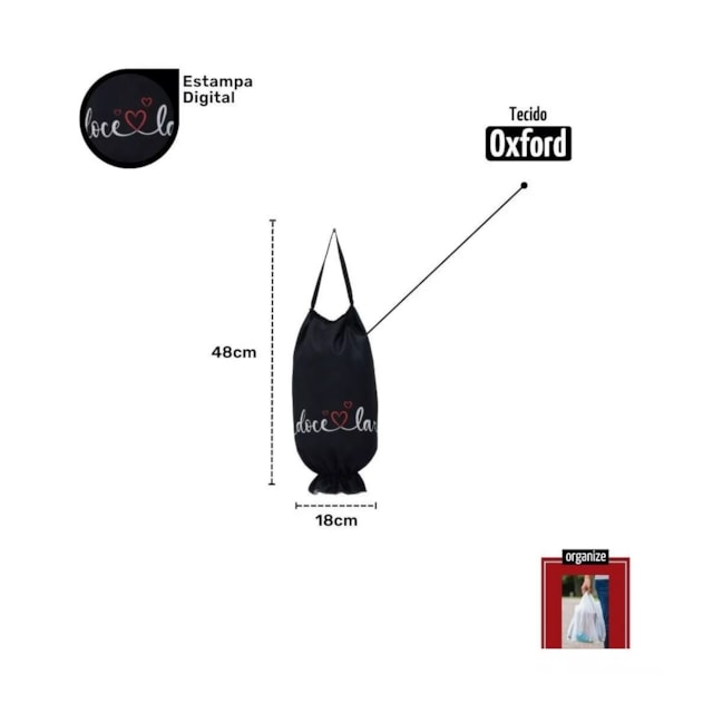 Organizador De Sacolas Porta Sacolinhas Puxa Saco Preto Organizador De Sacolas Porta Sacolinhas Puxa Saco Preto