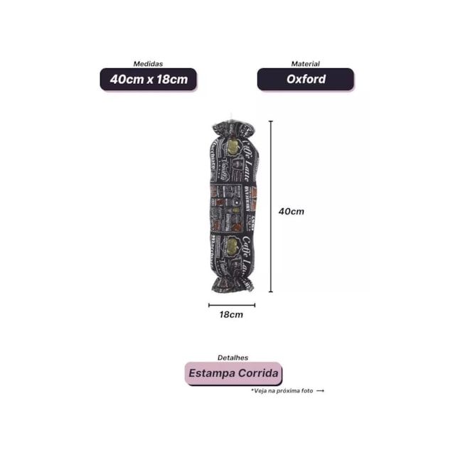 Organizador Sacola Porta Sacos Puxa Fácil Charmoso Pendurar Organizador Sacola Porta Sacos Puxa Fácil Charmoso Pendurar