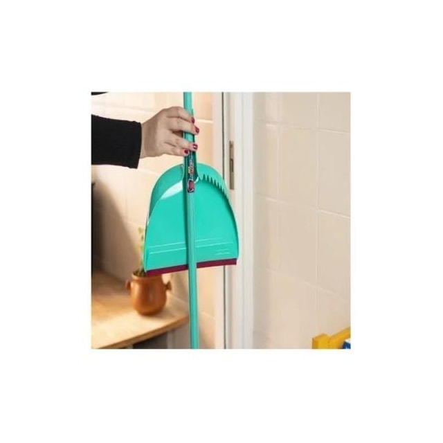 Pá Noviça Lixo Clipa Com Escova Verde - BETTANIN Pá Noviça Lixo Clipa Com Escova Verde - BETTANIN