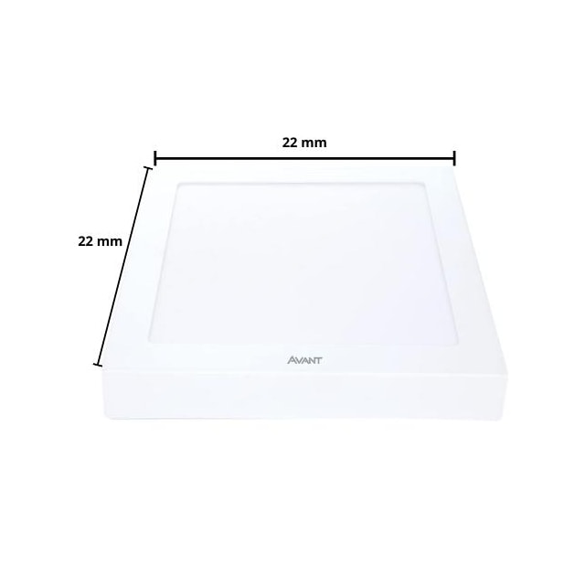 Painel de LED de Sobrepor Quadrado 3000K 24W - AVANT Painel de LED de Sobrepor Quadrado 3000K 24W - AVANT