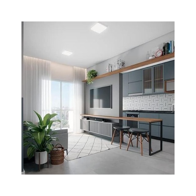 Painel de LED de Sobrepor Quadrado 3000K 24W - AVANT Painel de LED de Sobrepor Quadrado 3000K 24W - AVANT