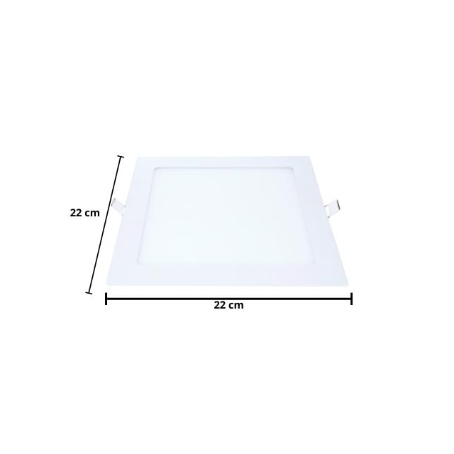 Painel de Led para Embutir Quadrado 18w 6500k - AVANT