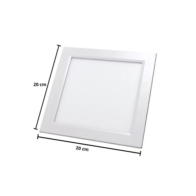 Painel de Led para Embutir Quadrado 18w 6500k Branco - DILUX