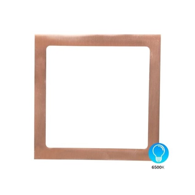 Painel de Led para Embutir Quadrado 18w 6500k Cobre - Dilux