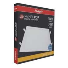 Painel de LED para Embutir Quadrado 24W 3000K - AVANT Painel de LED para Embutir Quadrado 24W 3000K - AVANT