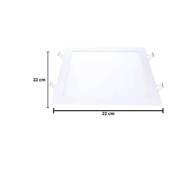 Painel de LED para Embutir Quadrado 24W 3000K - AVANT