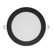 Painel de Led para Embutir Redondo Preto 12W 3000K - Marca Genérica Painel de Led para Embutir Redondo Preto 12W 3000K - Marca Genérica