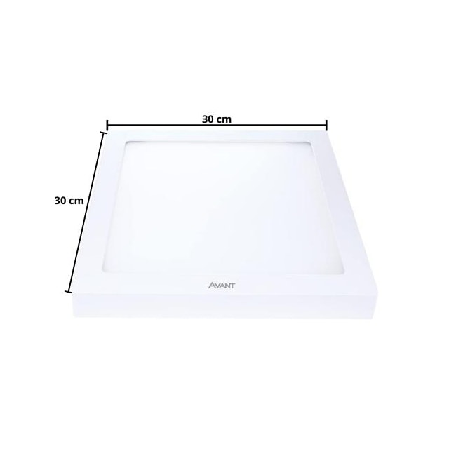 Painel de Led para Sobrepor Quadrado 24w 6500k - AVANT Painel de Led para Sobrepor Quadrado 24w 6500k - AVANT