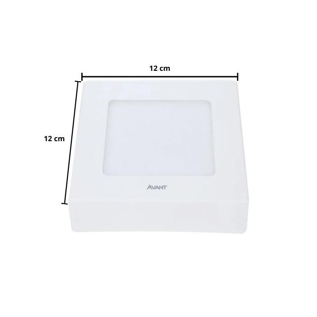 Painel de LED para Sobrepor Quadrado 6w 6500k - AVANT Painel de LED para Sobrepor Quadrado 6w 6500k - AVANT