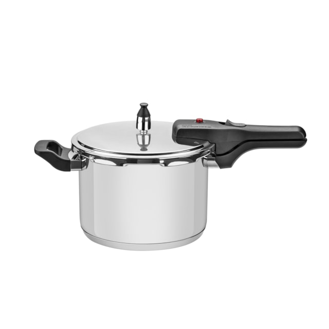 Panela de Pressão Tramontina Brava em Aço Inox com Fundo Triplo 20 cm 4,5 L Panela de Pressão Tramontina Brava em Aço Inox com Fundo Triplo 20 cm 4,5 L