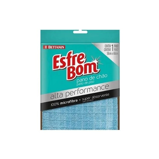 Pano de Chão Microfibra Alta Performance 50x60cm Esfrebom - BETTANIN Pano de Chão Microfibra Alta Performance 50x60cm Esfrebom - BETTANIN
