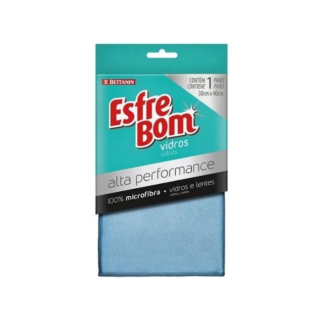 Pano de Vidros de Alta Performance Azul Esfrebom - BETTANIN Pano de Vidros de Alta Performance Azul Esfrebom - BETTANIN