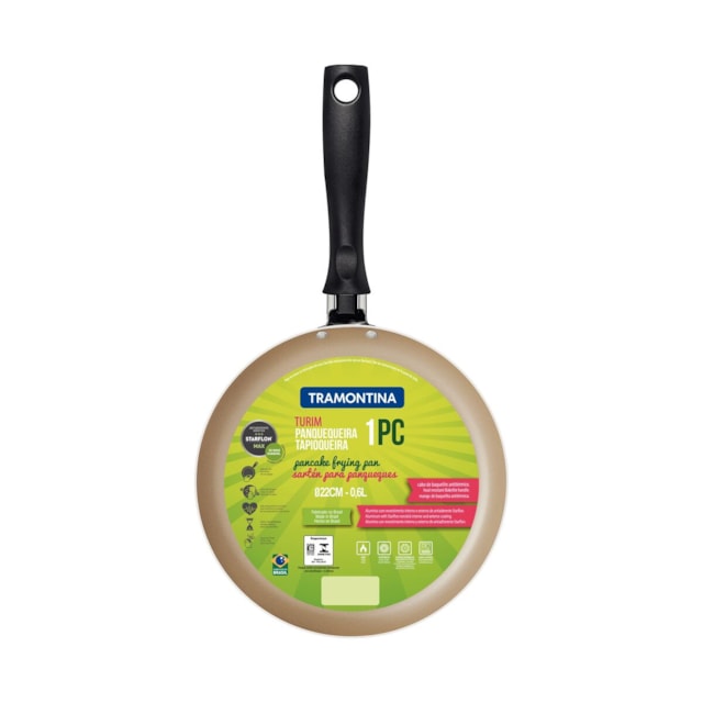 Panquequeira Tramontina Turim em Alumínio Vermelha 22 cm Panquequeira Tramontina Turim em Alumínio Vermelha 22 cm