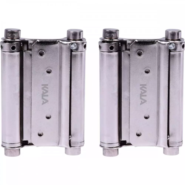 Par de Dobradiça Vai e Vem 3" Niquelado - KALA Par de Dobradiça Vai e Vem 3" Niquelado - KALA