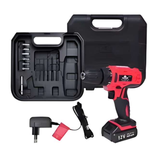 Parafusadeira de Impacto à Bateria 17 Peças 12V - WORKER