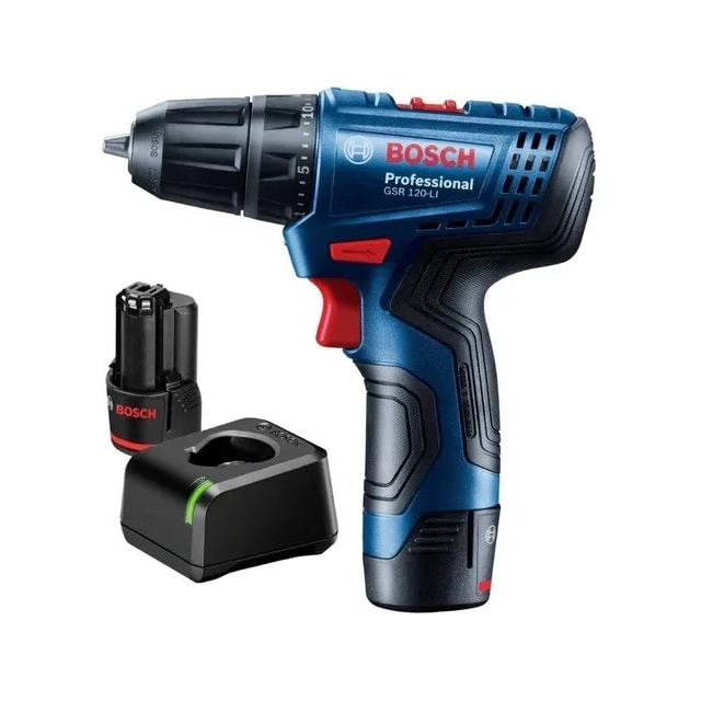 Parafusadeira Furadeira GSB 120 LI com Baterias - BOSCH Parafusadeira Furadeira GSB 120 LI com Baterias - BOSCH