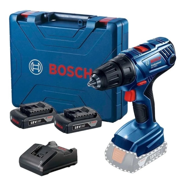 Parafusadeira Furadeira GSR 180 LI com 2 Baterias - BOSCH Parafusadeira Furadeira GSR 180 LI com 2 Baterias - BOSCH