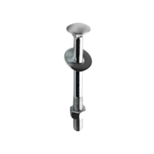 Parafuso Francês Zincado com Porca 5/16" x 4" - CISER