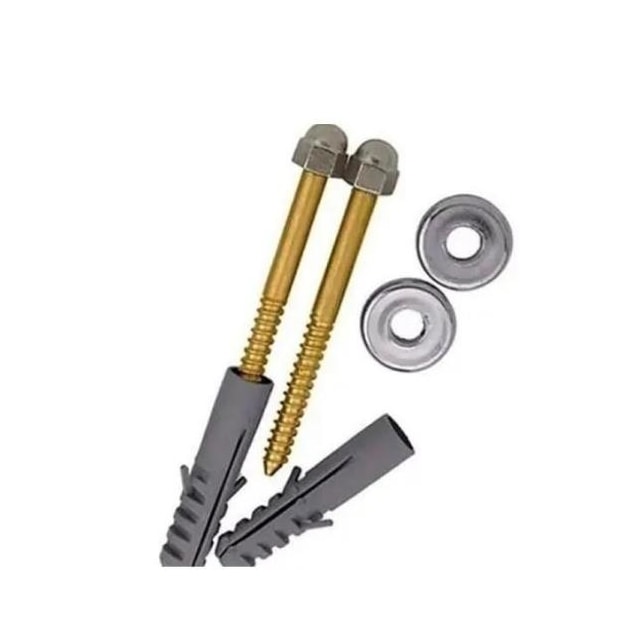 Parafuso Latonado para Vaso Sanitário 2 Peças - MESANO Parafuso Latonado para Vaso Sanitário 2 Peças - MESANO