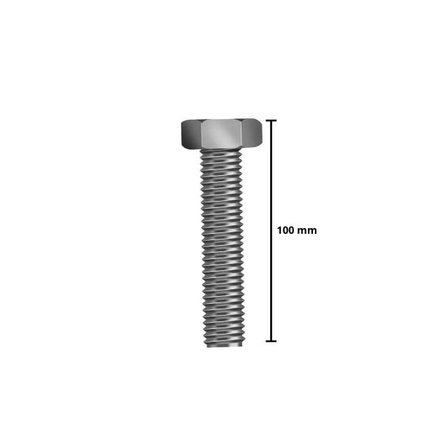 Parafuso Sextavado Zincado 1/4" x 1" - Ciser