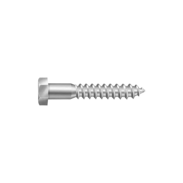 Parafuso Sextavado Zincado Rosca Soberba 1/4" x 40mm - WORKER