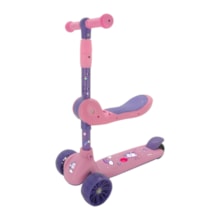 Patinete 2x1 Luz Som 3 Rodas Zippy Toys Rosa Patinete 2x1 Luz Som 3 Rodas Zippy Toys Rosa