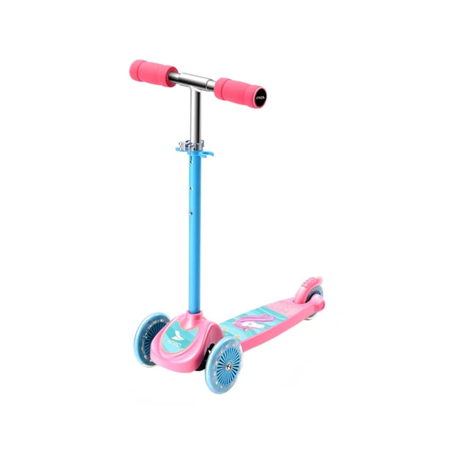 Patinete 3 Rodas Guidão Ajustável Suporta até 35Kgs +3 Anos UNICORNIO