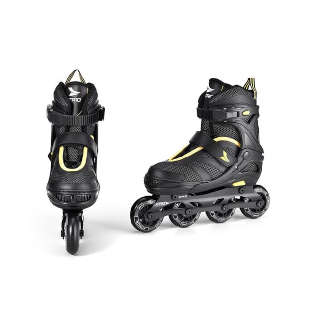 Patins Atrio Inline Regulável ES306 Médio Amarelo