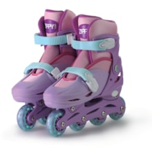 Patins In Line Ajustável Rosa Zippy Toys Tamanho de Calçado:30 a 33