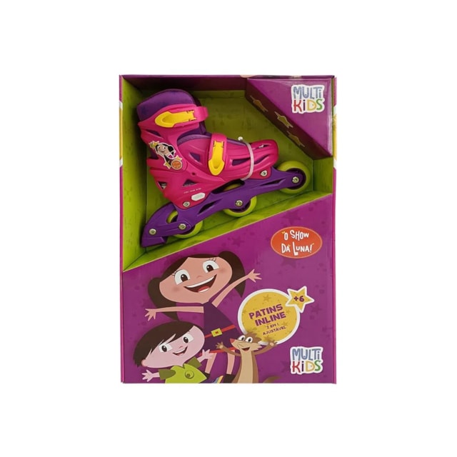 Patins Inline 2 em 1 Tam. 31-34 O Show da Luna Multikids - BR1747 Patins Inline 2 em 1 Tam. 31-34 O Show da Luna Multikids - BR1747