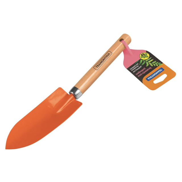 Pazinha Estreita Metálica para Jardinagem com Cabo de Madeira - TRAMONTINA
 Pazinha Estreita Metálica para Jardinagem com Cabo de Madeira - TRAMONTINA