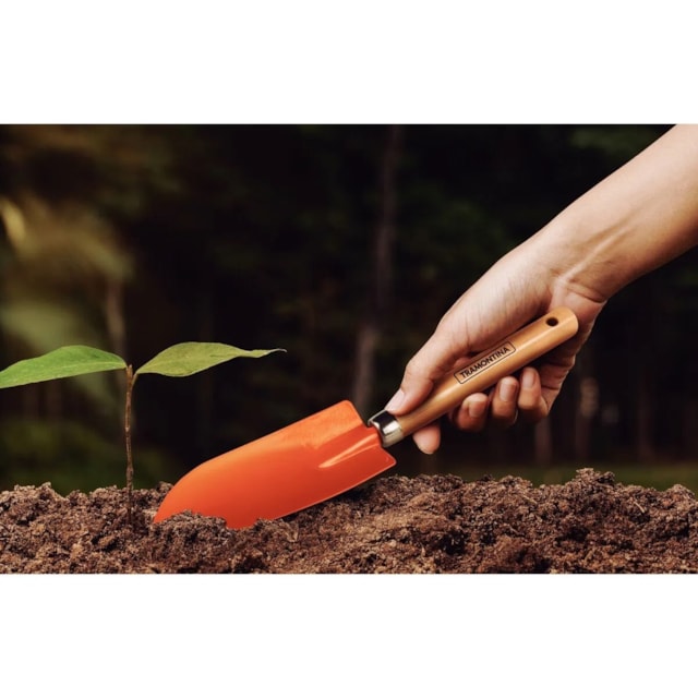 Pazinha Estreita Metálica para Jardinagem com Cabo de Madeira - TRAMONTINA
 Pazinha Estreita Metálica para Jardinagem com Cabo de Madeira - TRAMONTINA