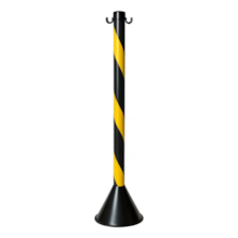 Pedestal Zebrado 96cm Amarelo / Preto - DELTAPLUS