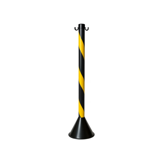 Pedestal Zebrado 96cm Amarelo / Preto - DELTAPLUS