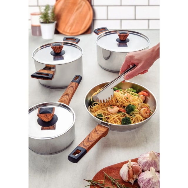 Pegador de Massa Tramontina Utility em Aço Inox Pegador de Massa Tramontina Utility em Aço Inox