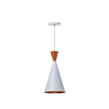 Pendente Apex Branco c/ Cobre - FORTE ILUMINAÇÃO
