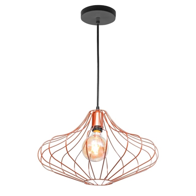 Pendente Aramado Apolo Cobre - Enerlux Pendente Aramado Apolo Cobre - Enerlux