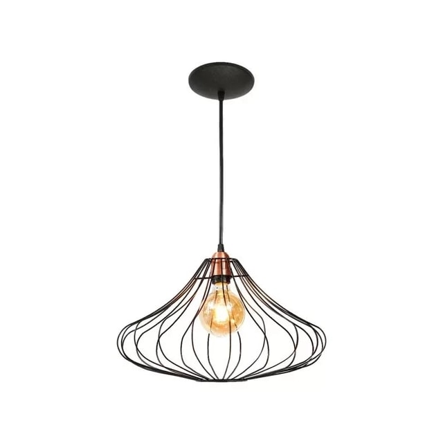 Pendente Aramado Apolo Preto - ENERLUX Pendente Aramado Apolo Preto - ENERLUX