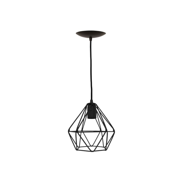 Pendente Aramado Diamante Preto - Enerlux Pendente Aramado Diamante Preto - Enerlux