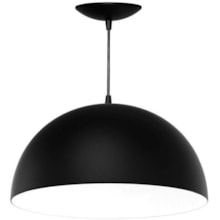 Pendente Cúpula Meia Lua Preto com Branco - Enerlux Pendente Cúpula Meia Lua Preto com Branco - Enerlux