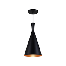 Pendente Fusion Preto c/ Cobre - FORTE ILUMINAÇÃO