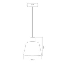 Pendente Malibu Cúpula Branco com Cobre - ENERLUX Pendente Malibu Cúpula Branco com Cobre - ENERLUX
