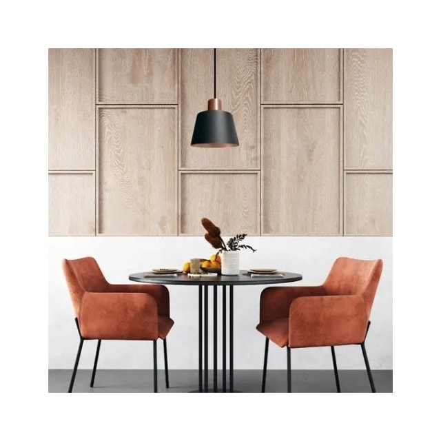 Pendente Malibu Cúpula Preto com Cobre - Enerlux Pendente Malibu Cúpula Preto com Cobre - Enerlux