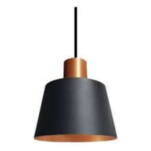 Pendente Malibu Cúpula Preto com Cobre - Enerlux Pendente Malibu Cúpula Preto com Cobre - Enerlux